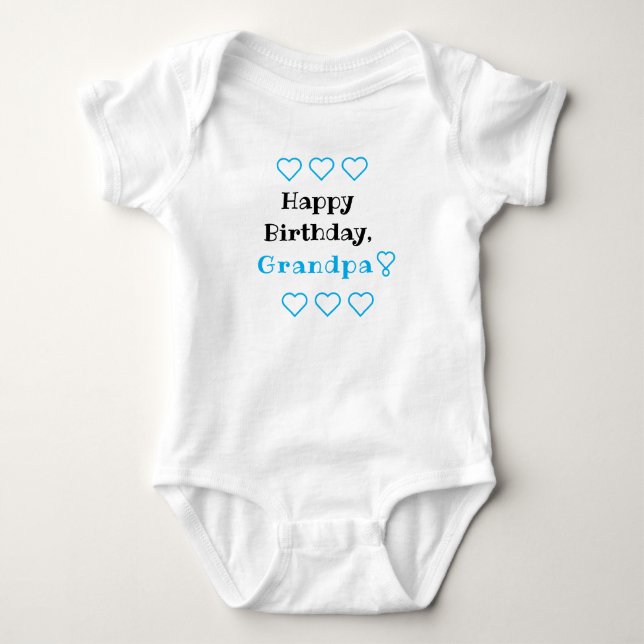 Personalised Birthday Baby Onepiece, Bodysuit (Front)