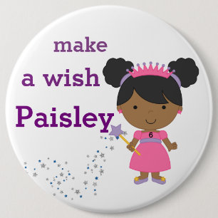 Personalised Birthday Badge - Make a Wish