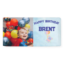 Personalised Birthday Banner with Photo and Name