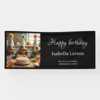 Personalised birthday banner with turtles