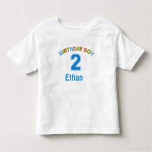 Personalised Birthday Boy (2 years old) Toddler T-Shirt