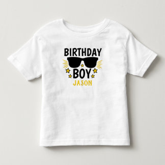 Personalised Birthday Boy Hollywood Style Toddler T-Shirt