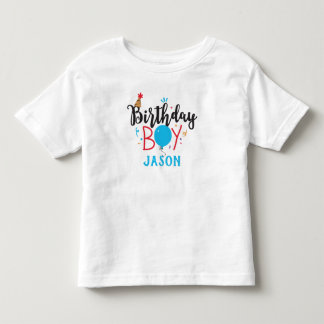 Personalised Birthday Boy Toddler T-Shirt