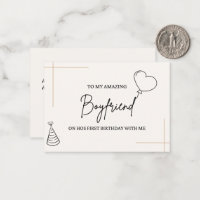 Personalised Birthday Card for Boyfriend
