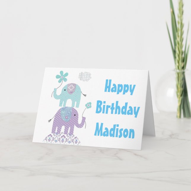 Personalised Birthday Card - Standing Tall 2! (Front)