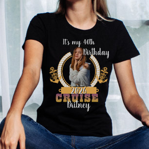 Personalised Birthday Cruise Custom Face T-Shirt
