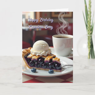 Personalised Birthday for Grandma   Pie Pun Card