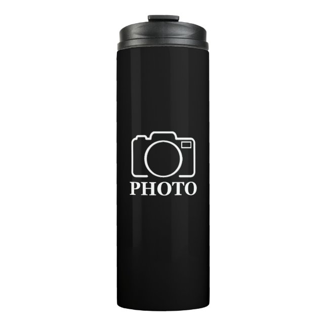 Personalised Birthday Gift Idea Upload Your Photo Thermal Tumbler (Front)