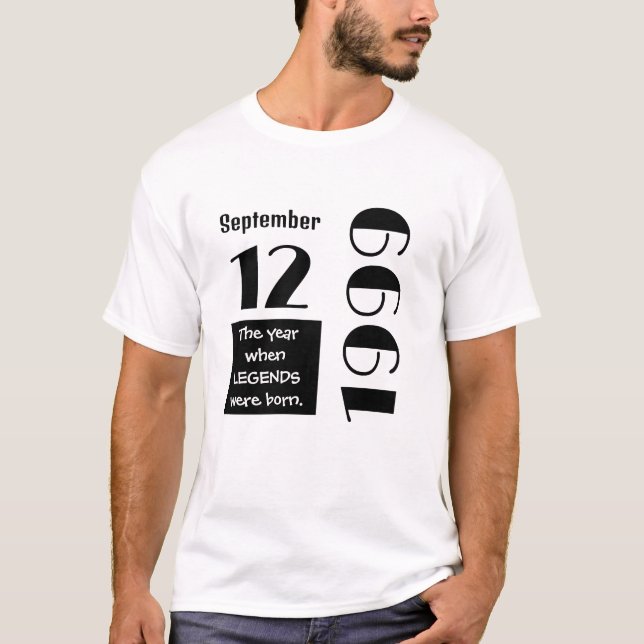 Personalised Birthday Gift  T-Shirt (Front)