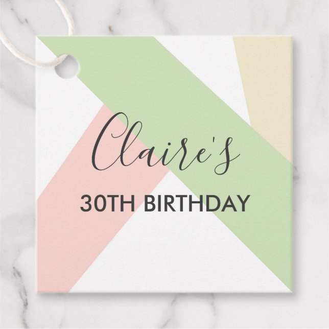 Personalised Birthday Gift Tags, Birthday Tags (Front)