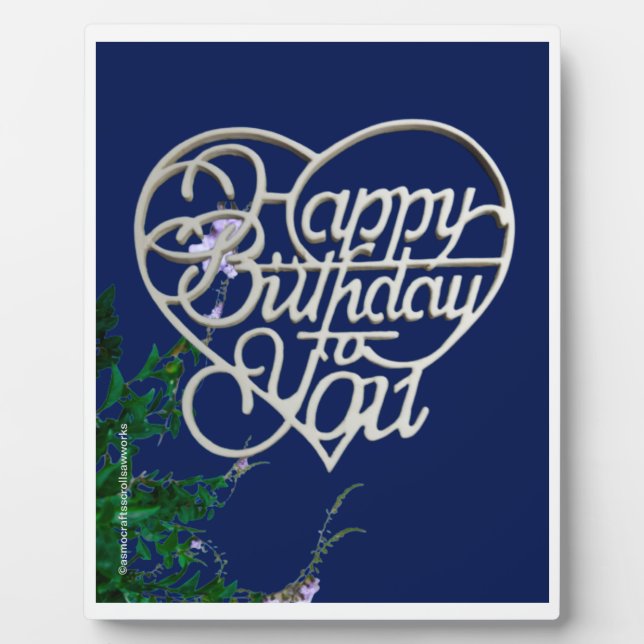     Personalised Birthday Gifts Tabletop  Plaque (Front)