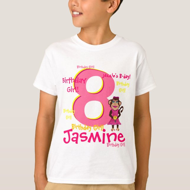 Personalised Birthday Girl Shirt (Front)