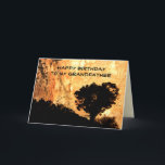 Personalised Birthday Greeting Card to Grandfather<br><div class="desc">This personalised greeting card is decorated with my original photo of a lone tree in silhouette at sunrise, with a vivid orange canyon wall in the background. It's great for a Birthday for a Grandfathr who loves the outdoors. It's easy to change text on cover or inside. Original photograph by...</div>