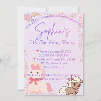 Personalised Birthday Invitation | Custom Birthday