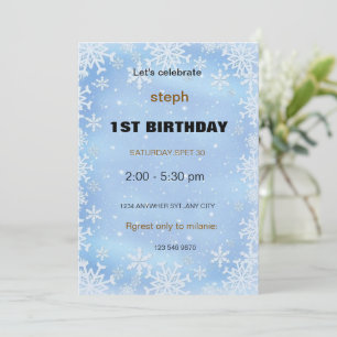 personalised  birthday invite