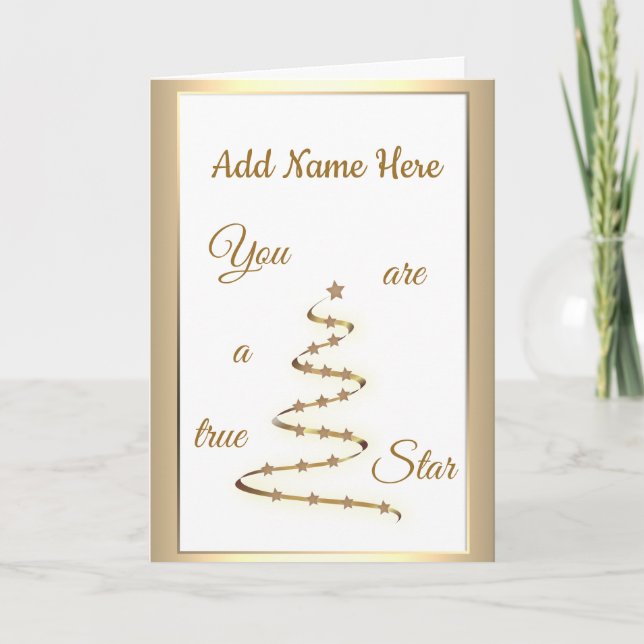 Personalised Birthday luxury modern design Card (Front)