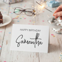 Personalised Birthday Monogram name Calligraphy
