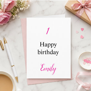 Personalised Birthday Name Celebration Card