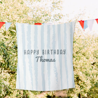 Personalised Birthday Name Sheet Backdrop Banner Tapestry