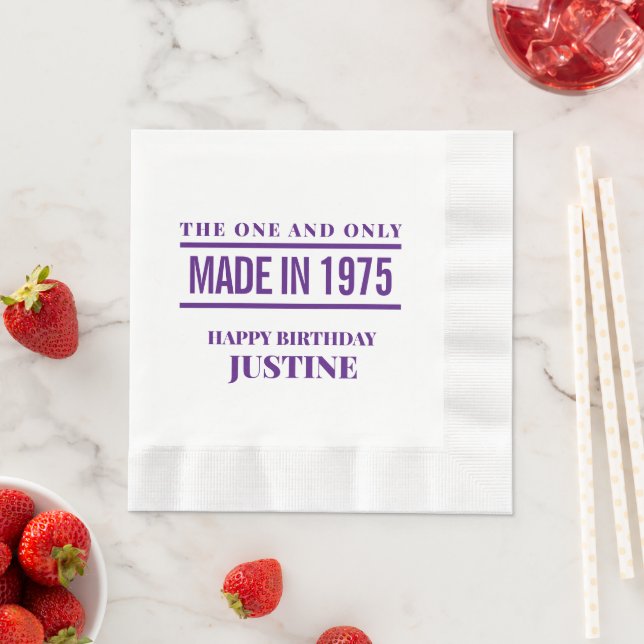 Personalised Birthday Napkins (Insitu)
