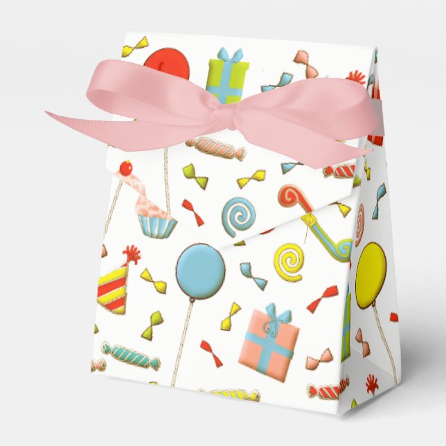 Personalised Birthday Party Favour Box (Front Side)