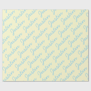 Personalised Birthday Party Name Wrapping Paper