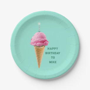 Personalised Birthday Party Paper Plate