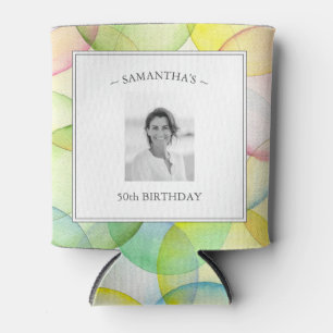 Personalised Birthday Party Photo Can Coolers