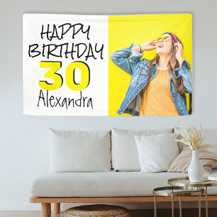 Personalised Birthday Photo Banner