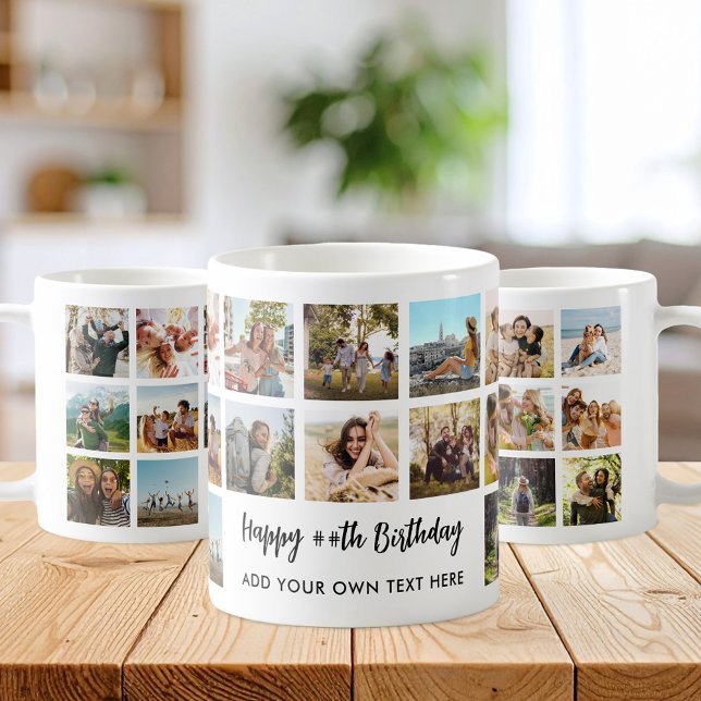 Personalised Birthday Photo Collage Mug (Creator Uploaded)