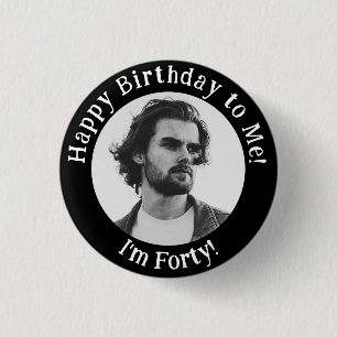 Personalised Birthday Photo, Your Picture Badge