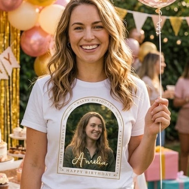Personalised Birthday Shirt | Custom Photo Text (Creator Uploaded)