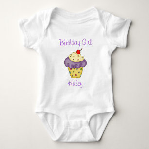 Personalised birthday shirts cupcake birthday girl