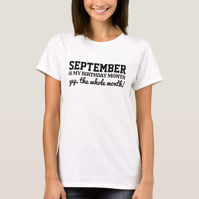 Personalised Birthday  T-Shirt (Front)