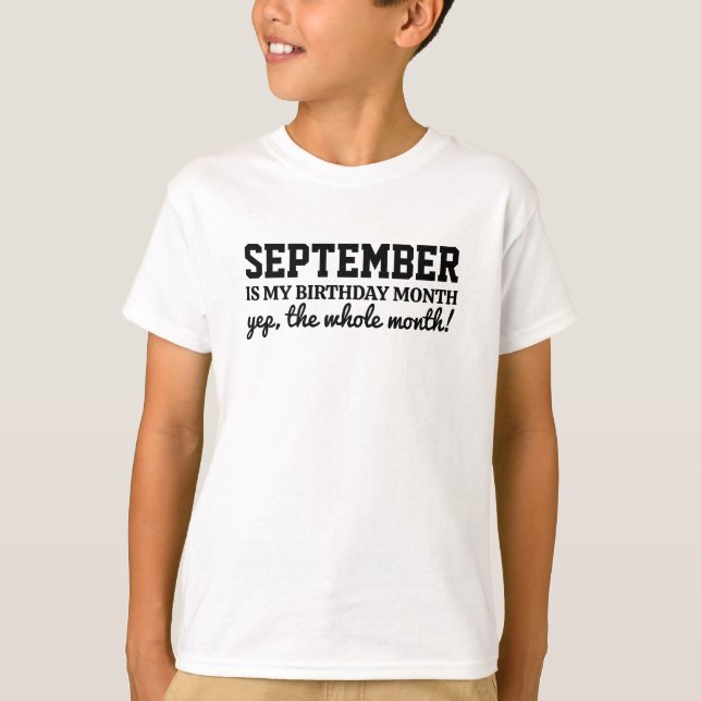 Personalised Birthday  T-Shirt (Front)