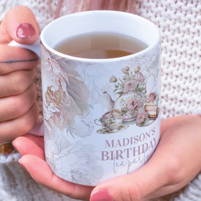 Personalised Birthday Tea Party Bone China Mug (Creator Uploaded)