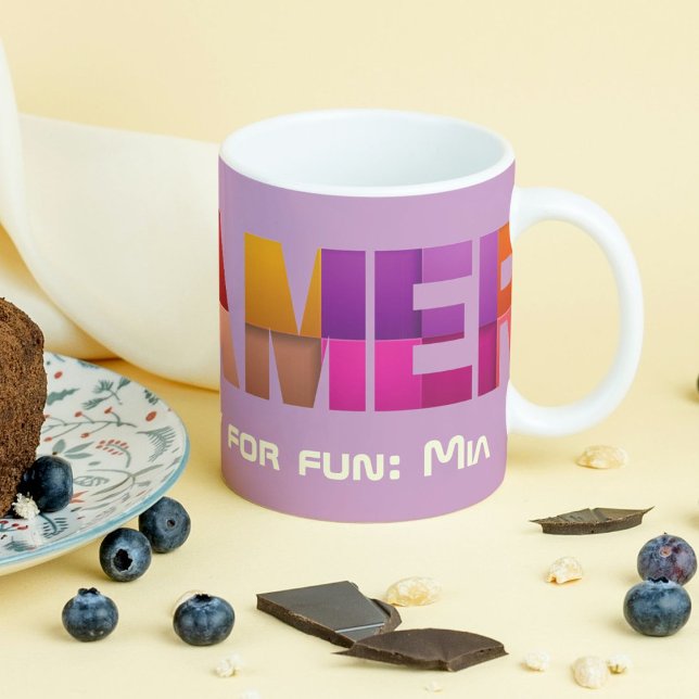 Personalised Birthday Valentines Gift for Gamers Mug (Personalized Birthday Valentines Gift for Gamers)