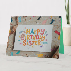 Personalised Birthday Wishes for Your Sister Card