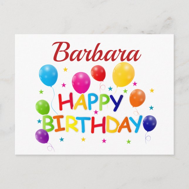 Personalised Birthday Wishes Postcard (Front)