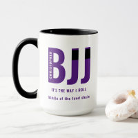 Personalised BJJ Way I Roll Jiu Jitsu Purple Belt