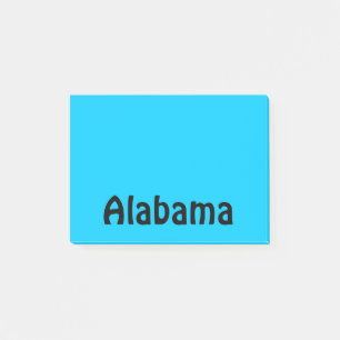 Personalised Black and Aqua Post-it Notes