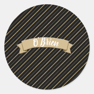 Personalised Black-and-Gold Envelope Seals