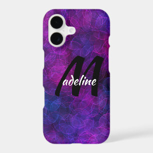 Personalised Black and Purple Abstract Bubbles