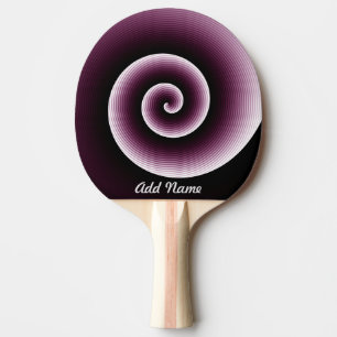 Personalised Black and Red Cool Pattern Ping Pong Paddle