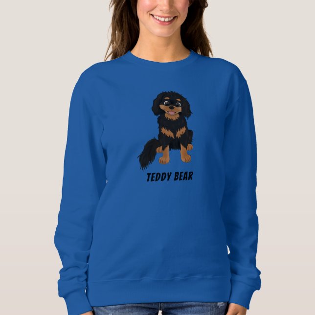 Personalised Black and Tan Cavalier Spaniel  Sweatshirt (Front)