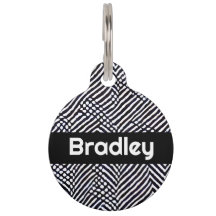 Personalised Black and White Abstract Pattern