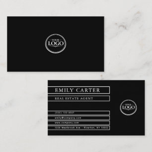 Personalised Black and White Business Card