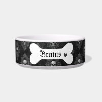 Personalised Black and White Custom Gothic Skull