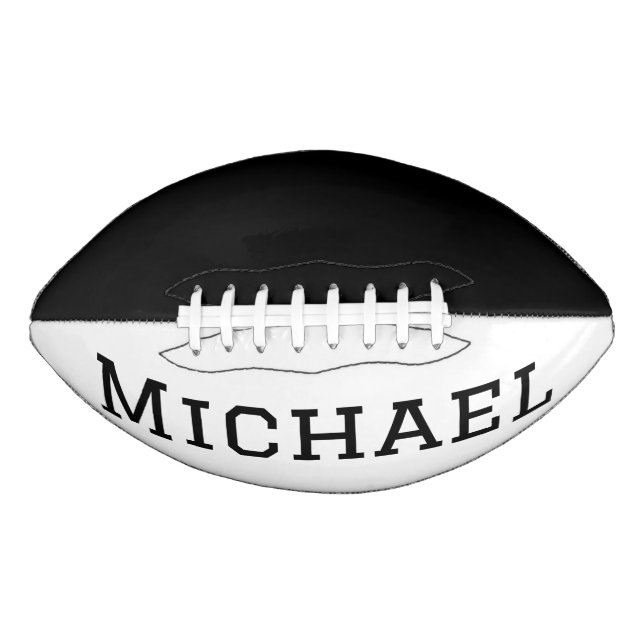Personalised Black and White  Football (Front)