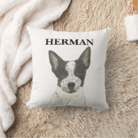 Personalised Black and White Heeler Cattledog